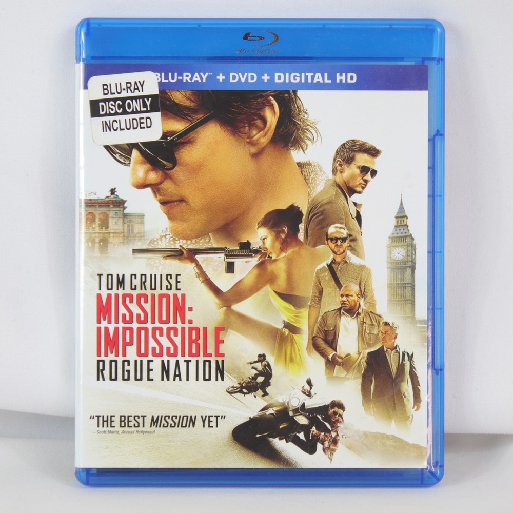 Mission: Impossible Rogue Nation Blu-Ray DVD Movie Blu-Ray Disc Only